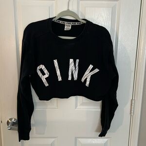 Pink Cropped Sweatshirt